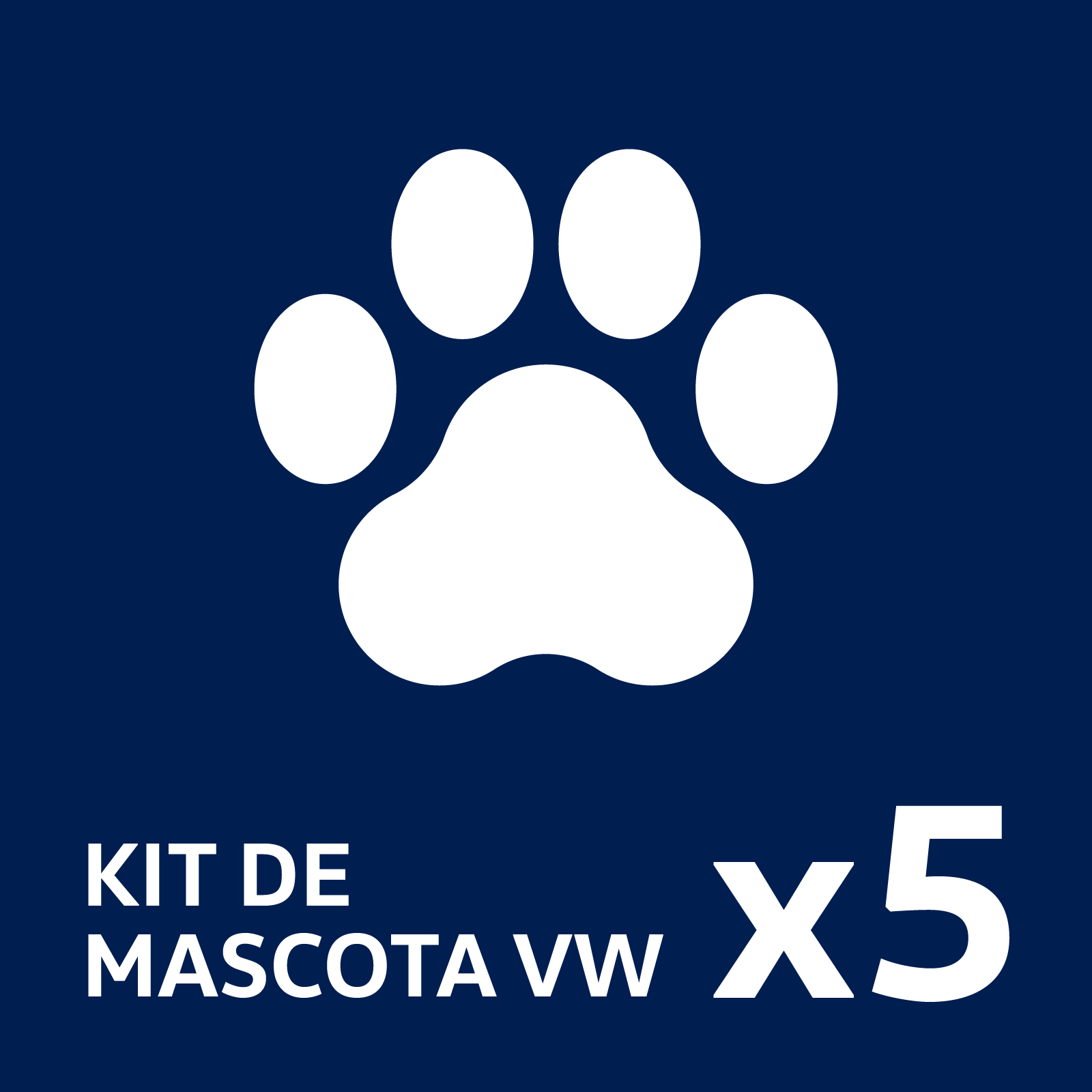 5 kits de mascotas Volkswagen