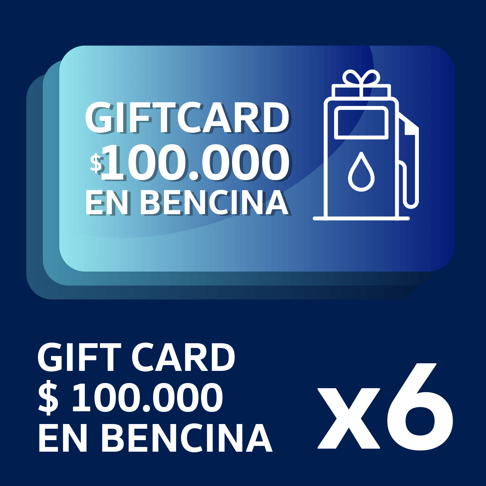 Premio Volkswagen - 6 GiftCards de $100.000 en bencina